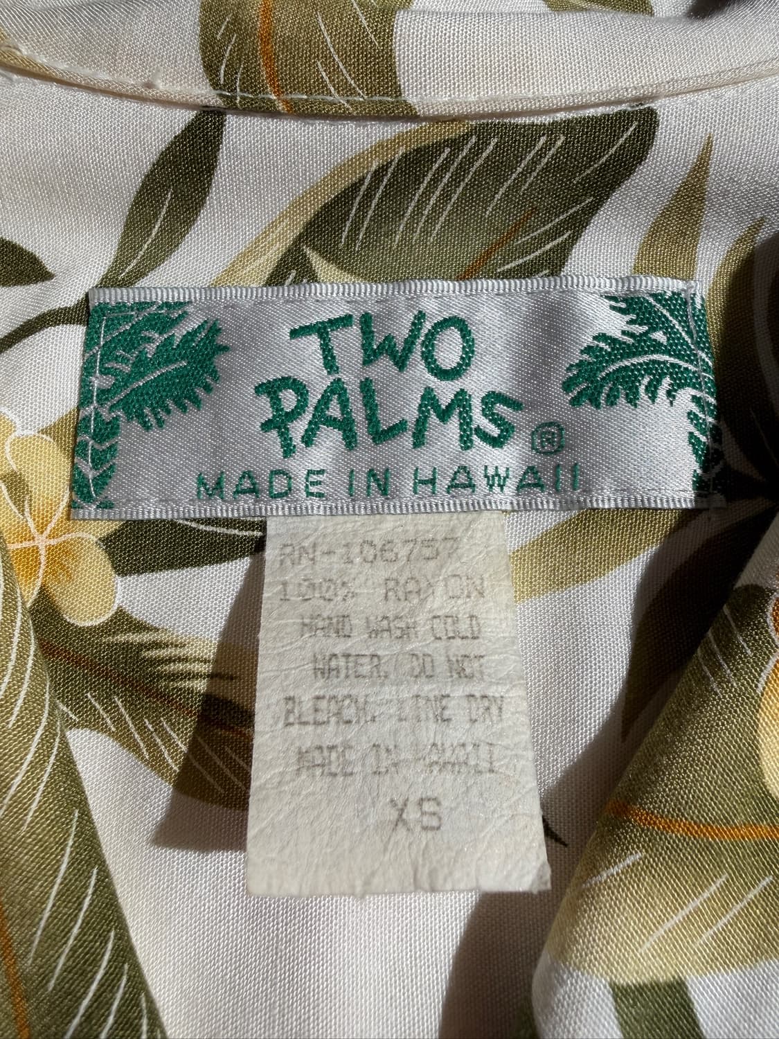 TWO PALMS Aloha Shirt (Made In  Hawaii) 상품이미지5