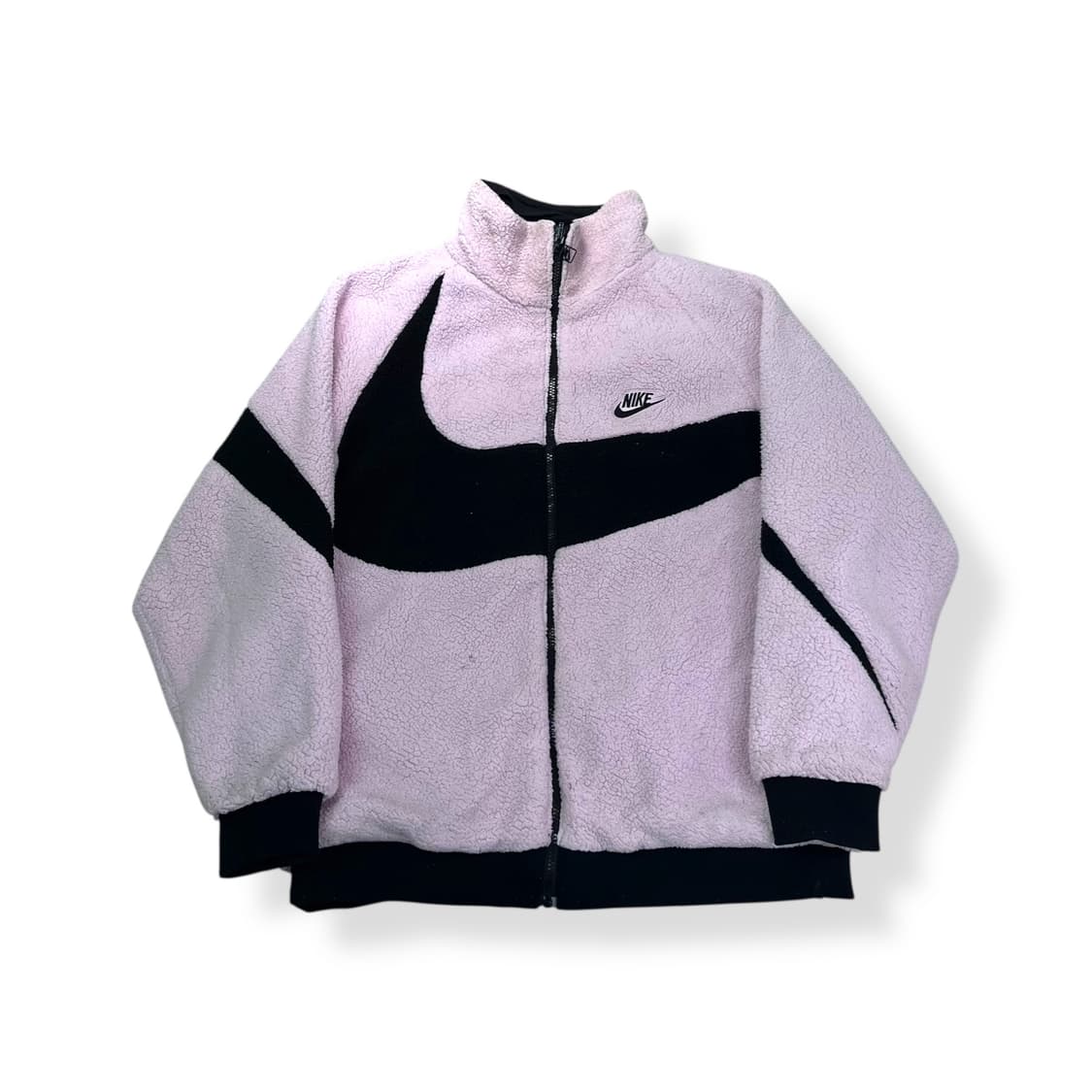 100 나이키 리버시블 양면 양털 핑크 플리스 자켓 상품이미지1