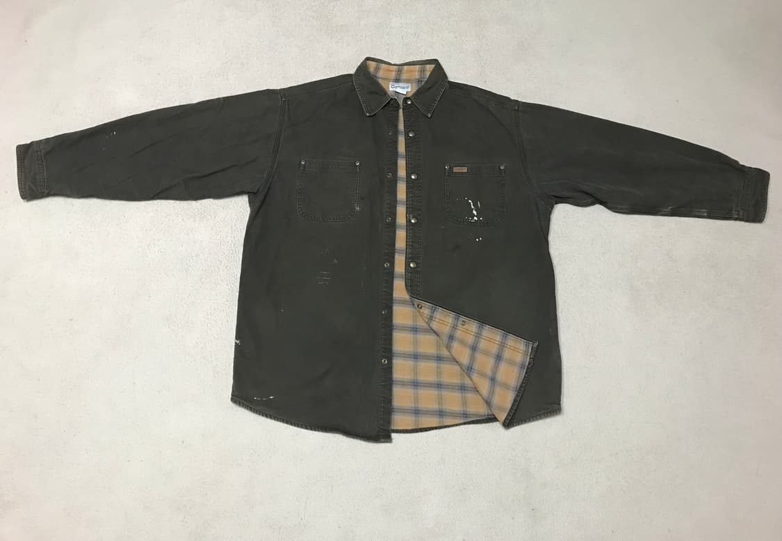 Carhatt 칼하트 다크브라운 누빔 워크 셔츠자켓 xL 상품이미지2