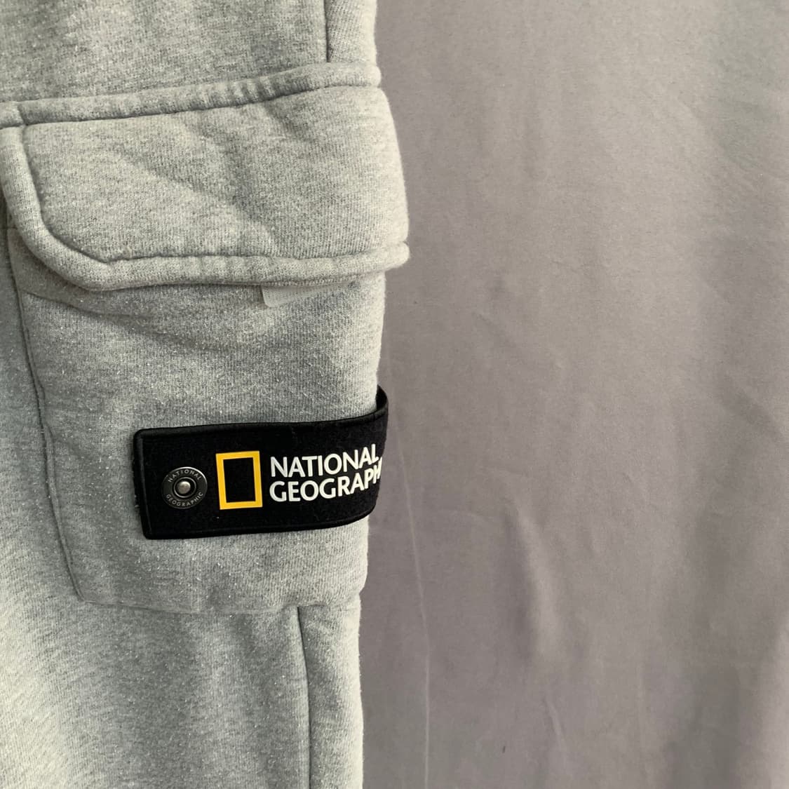 30인치 내셔널지오그래픽 기모 카고 스웻 조거팬츠 상품이미지3