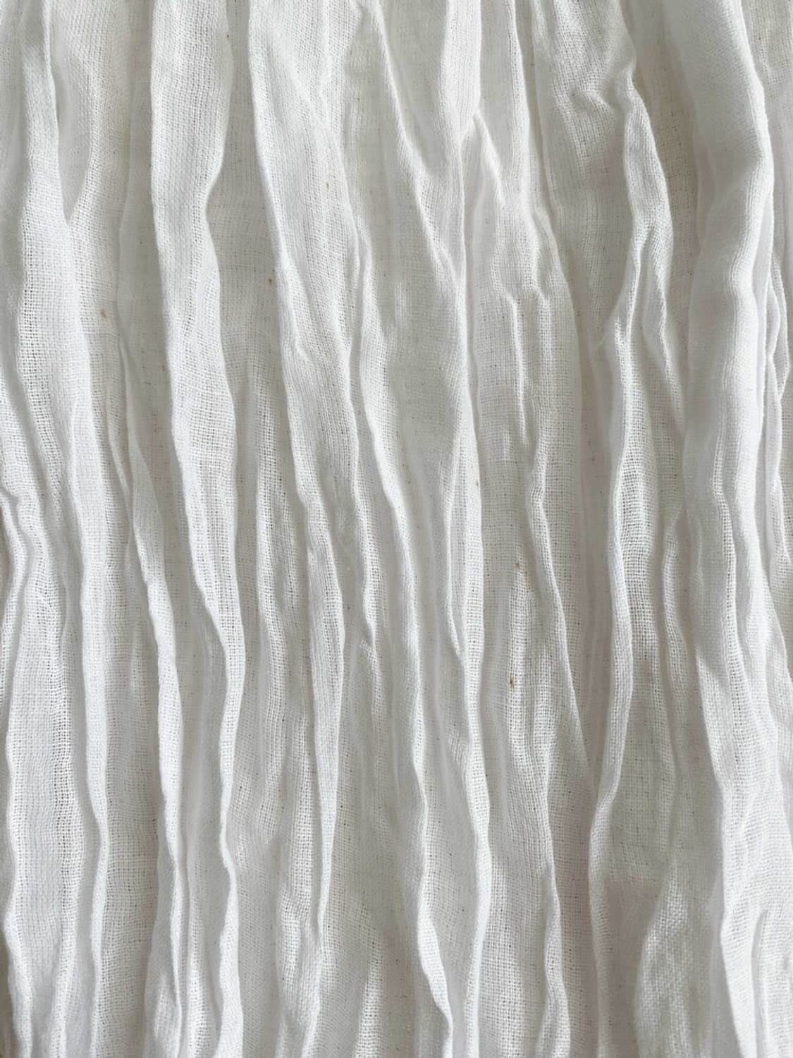 PKBY WRINKLE COTTON SCARF WHITE 상품이미지5