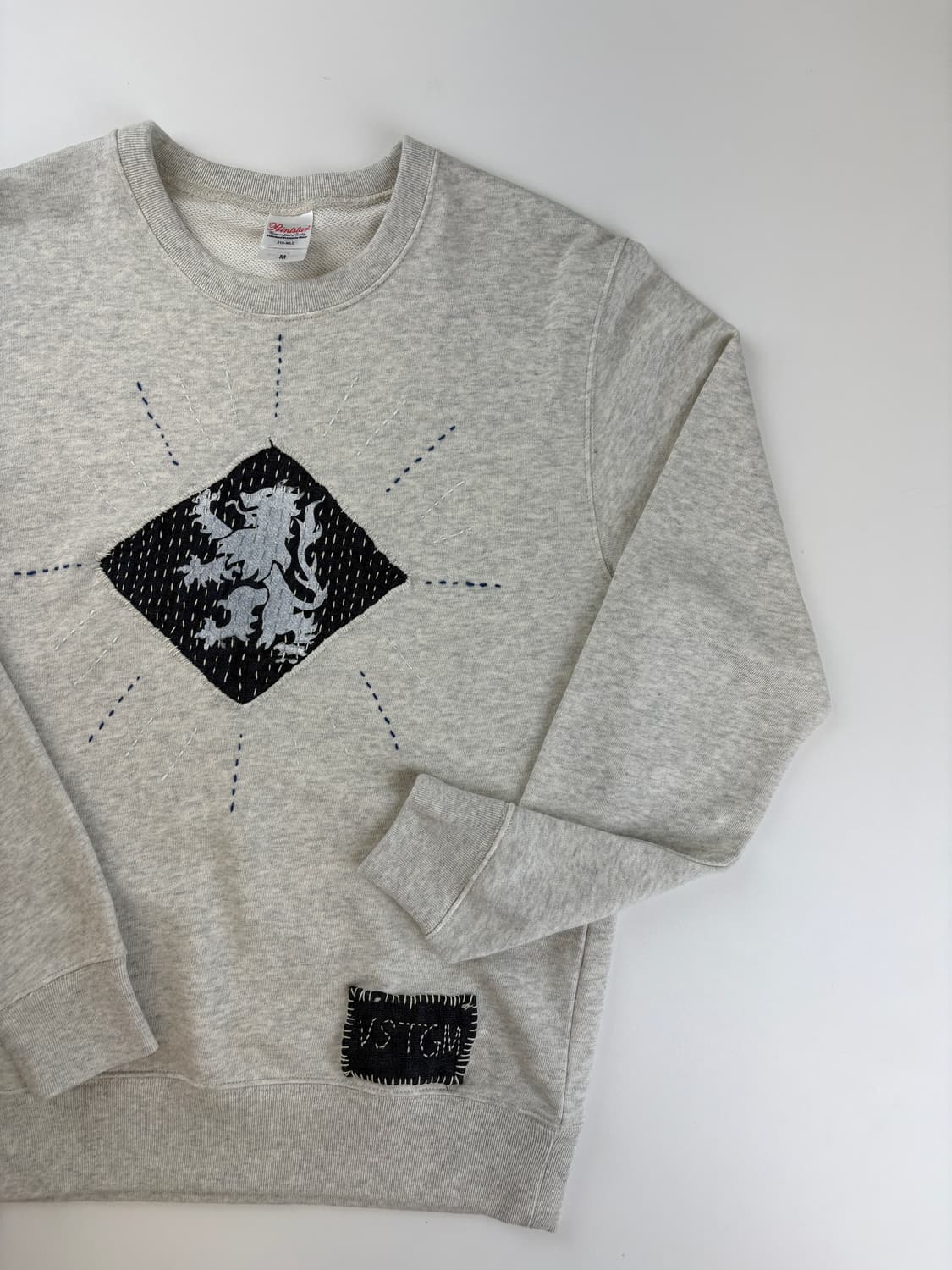 Sashiko rampant rion sweat shirt 상품이미지2