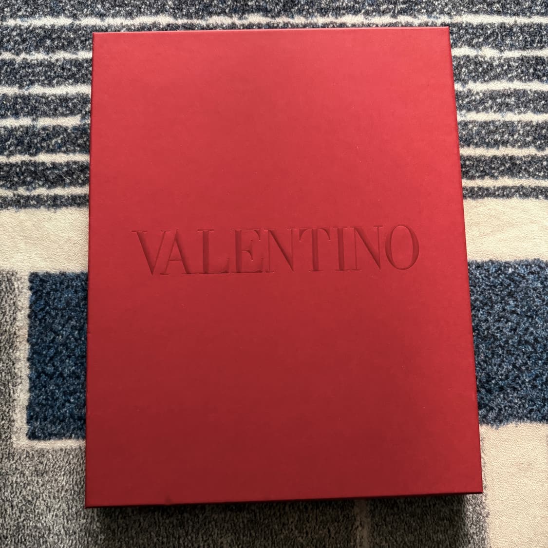 VALENTINO 발렌티노 레터링 로고 네이비 비니 상품이미지3