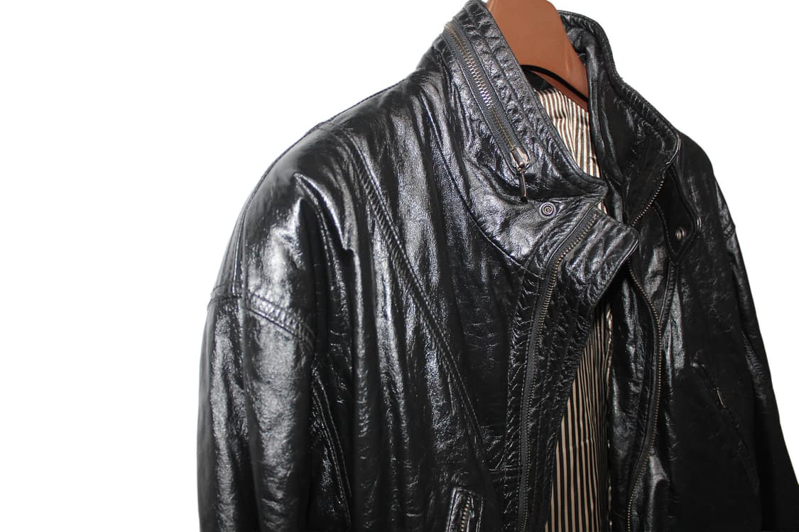 1990s USA HOTGLASS 카우레더 카코트 상품이미지6