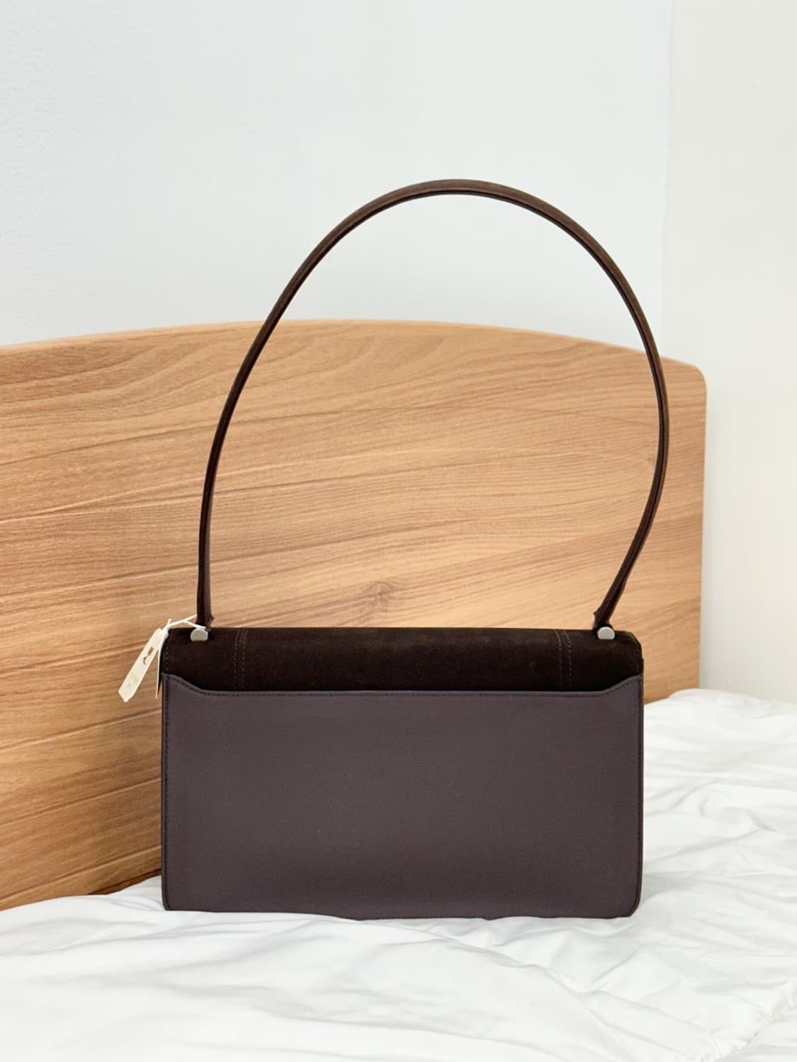 [새상품] courreges / 꾸레쥬 브라운 스웨이드 숄더백  상품이미지6