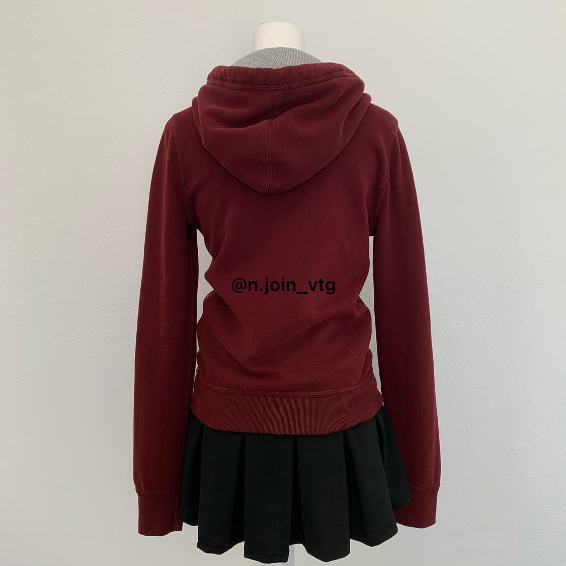 아베크롬비 버건디 후드집업 상품이미지3