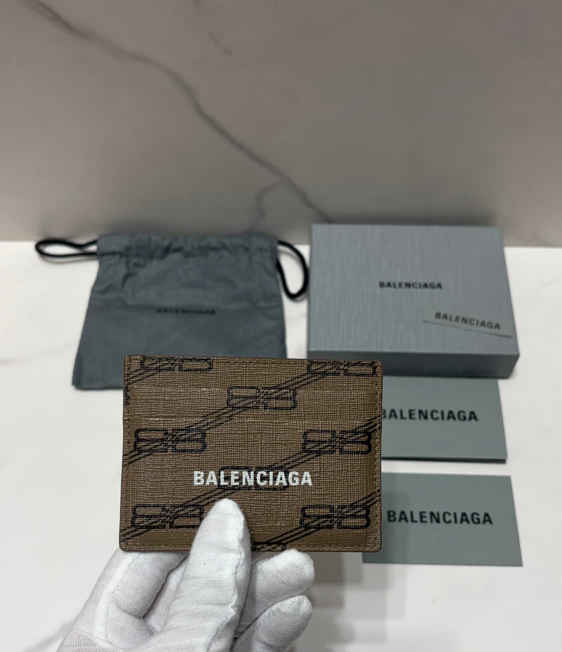 [정품] S급 발렌시아가 시그니처 카드지갑 상품이미지1