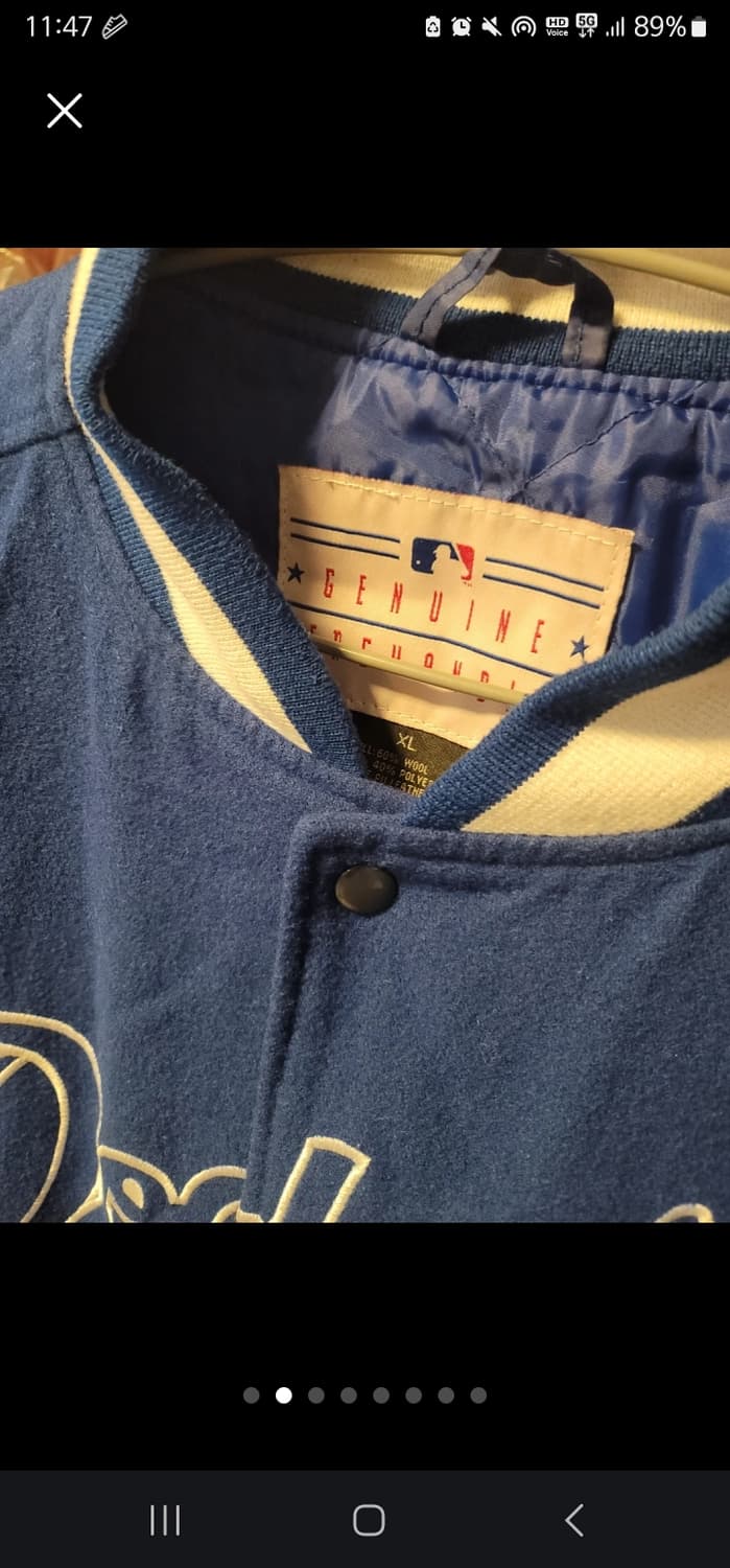 LA 다저스 블루 야구 점퍼 스타디움 마제스틱 바시티 XL 스타장 L 상품이미지3