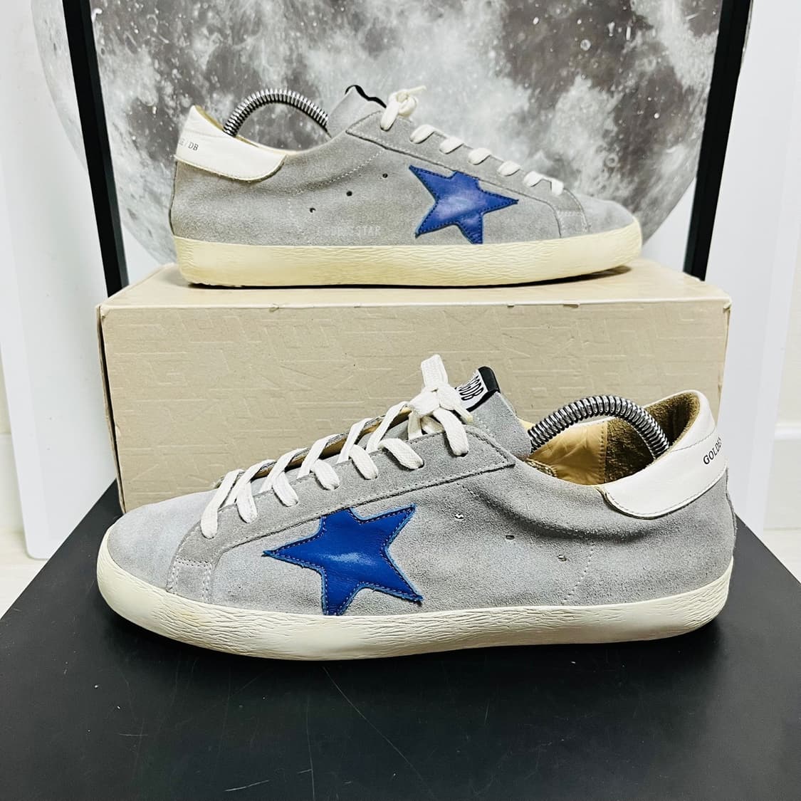  정품 42) 골든구스 누벅 화이트탭 스니커즈  270~275 상품이미지1