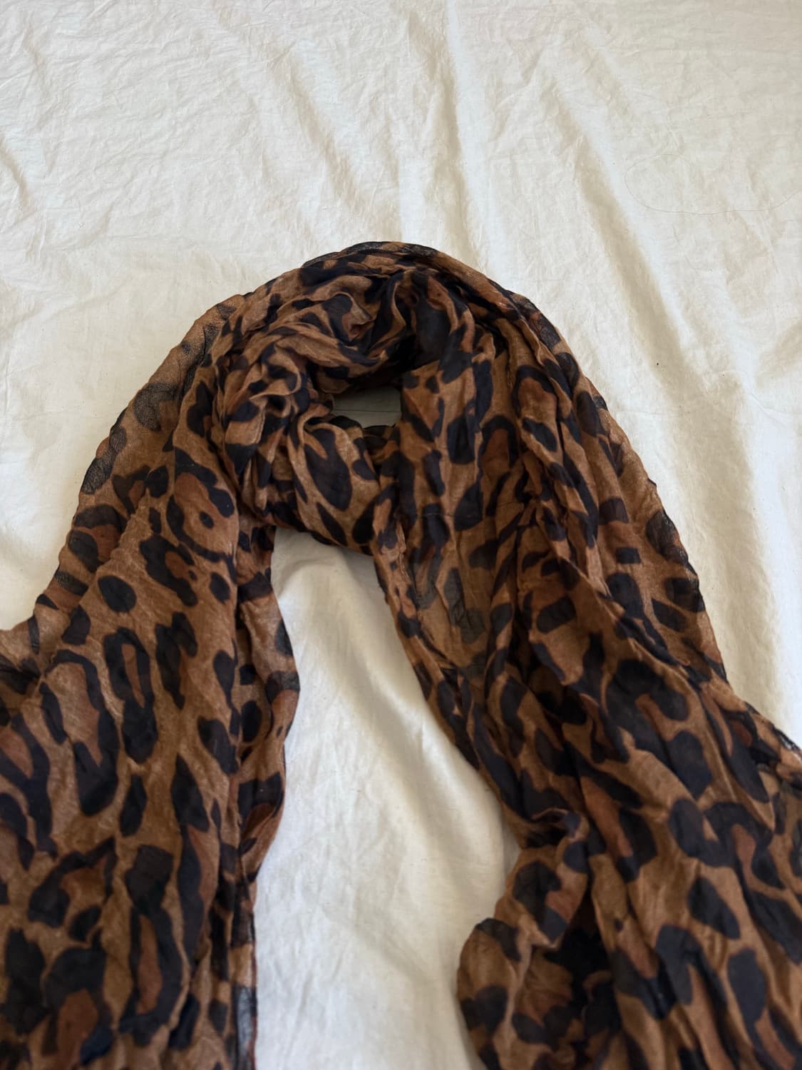 갸루펑크 호피 레오파드 스카프 머플러 상품이미지4