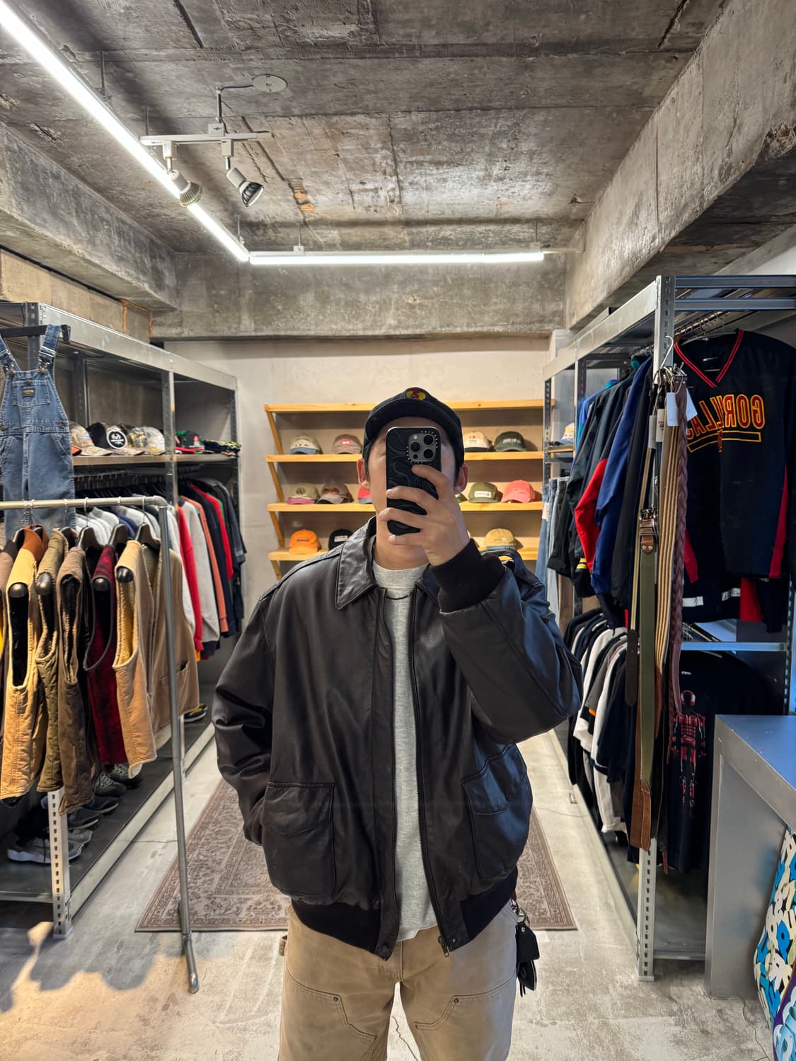 90s 에어본 A2 레더 플라이트 자켓 상품이미지2