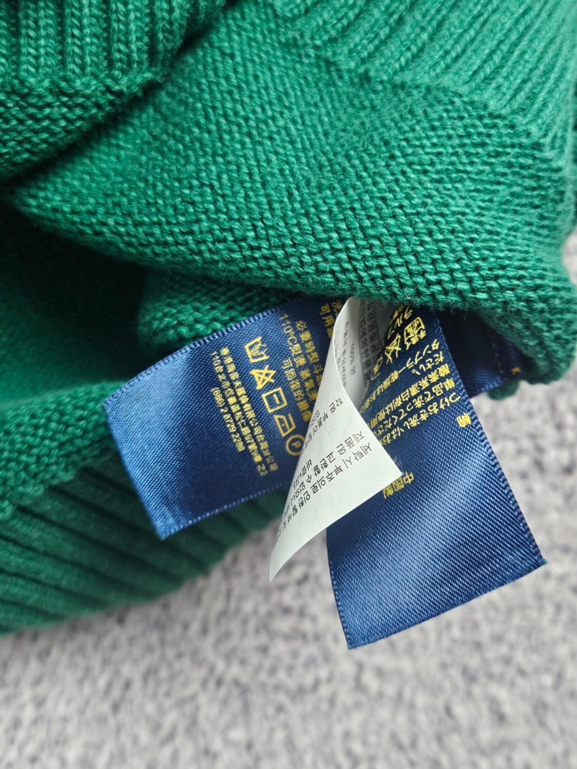 폴로랄프로렌 코튼 하이 넥 하프 집업 니트 ( M ) / 10818 상품이미지9