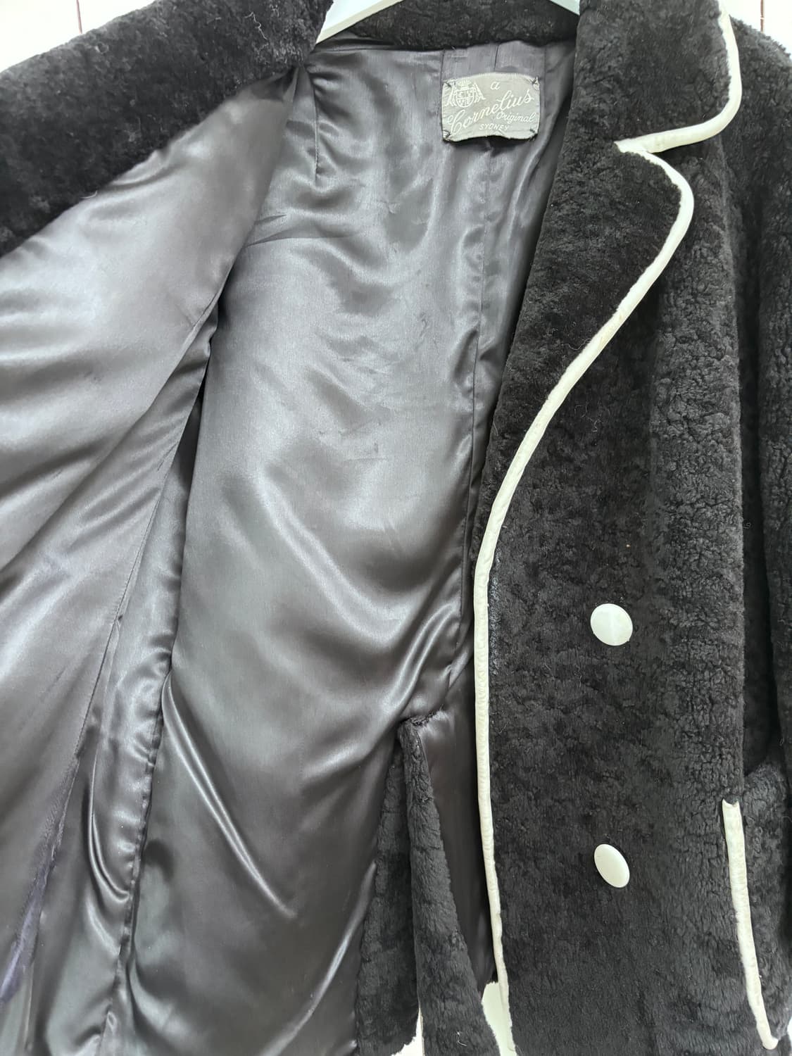 USA 블랙 쉬어링 코트 상품이미지8