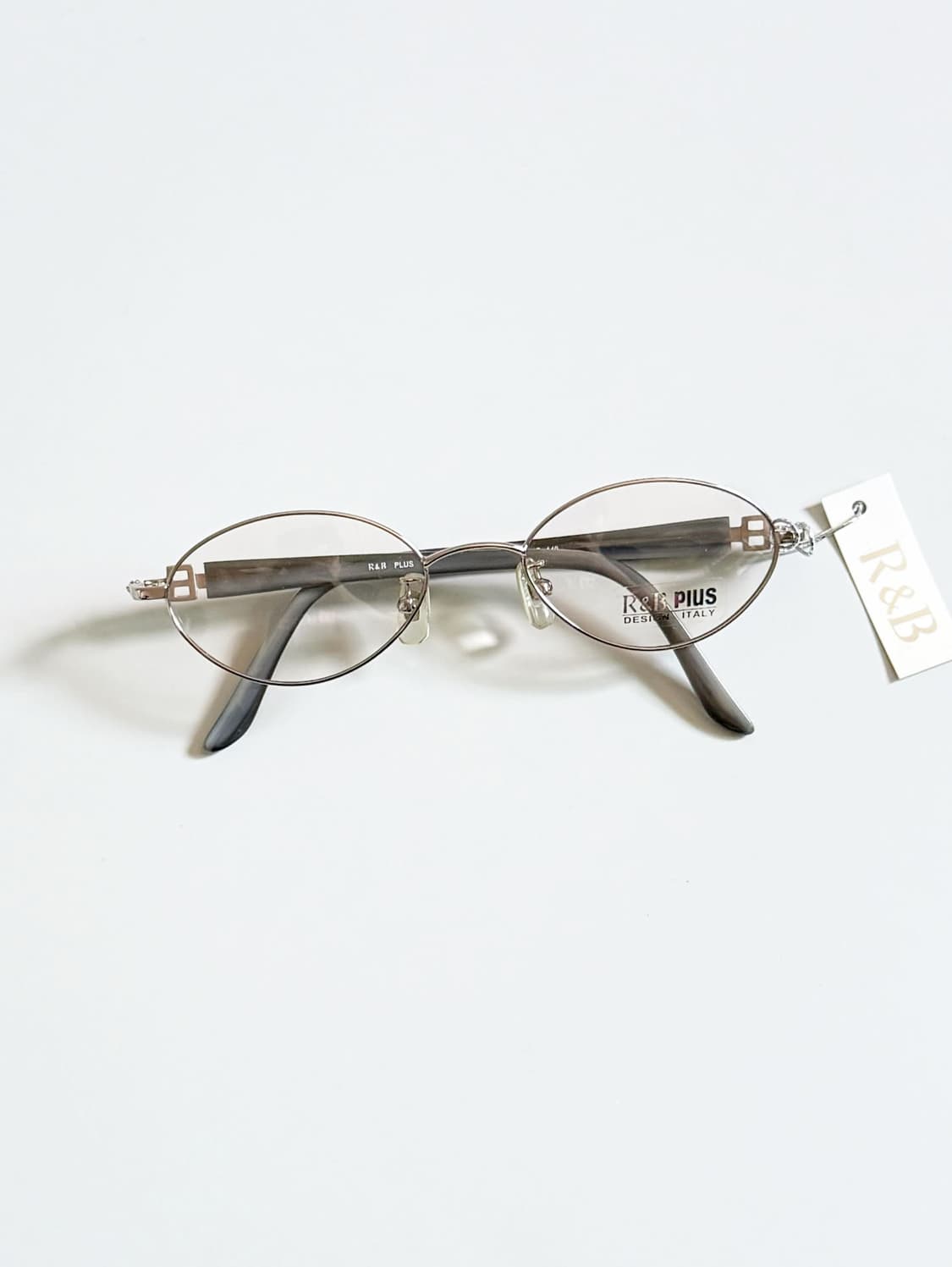 R&B EYEWEAR 골드 메탈 슬림 오벌 프레임 빈티지 안경 상품이미지2