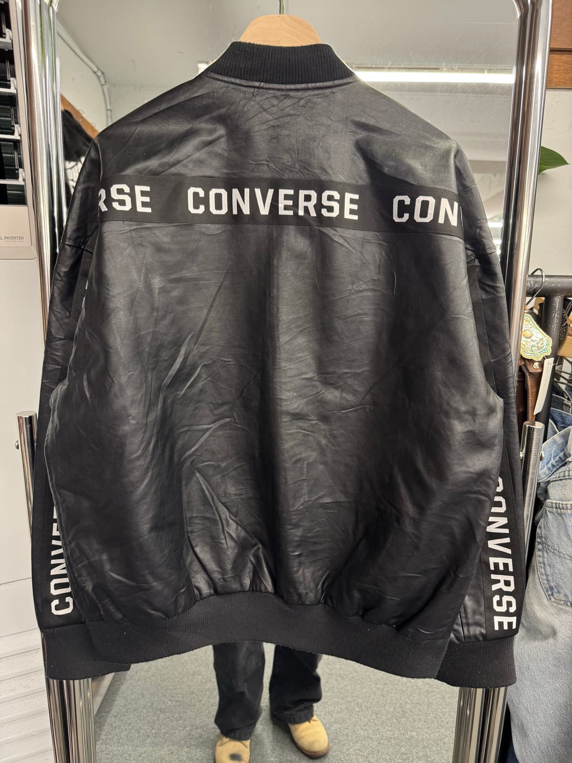 컨버스 빈티지 레더 바시티자켓 상품이미지6