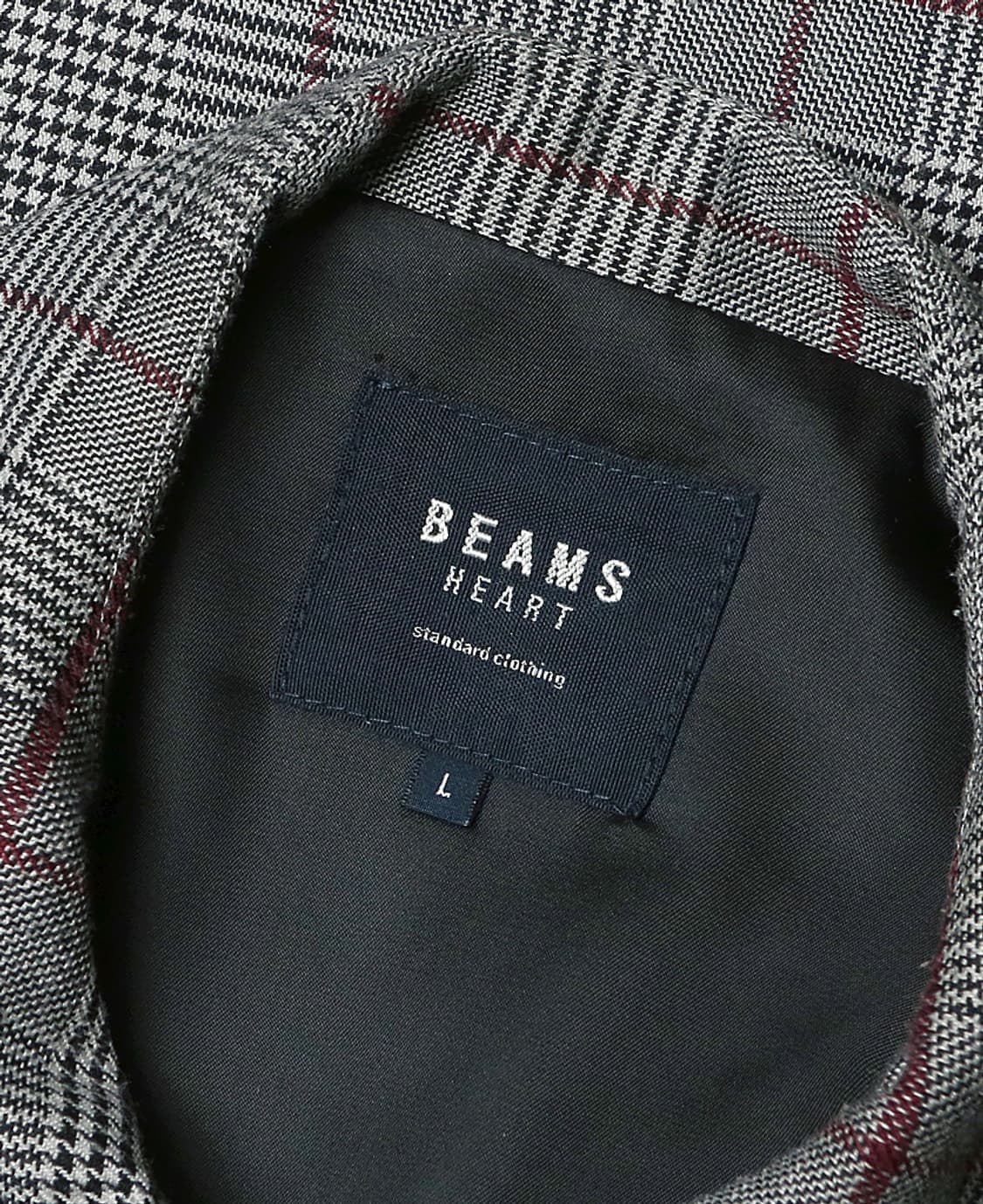빔즈 하트 [Beams Heart] 건클럽 체크 클래식 블루종 자켓 상품이미지5