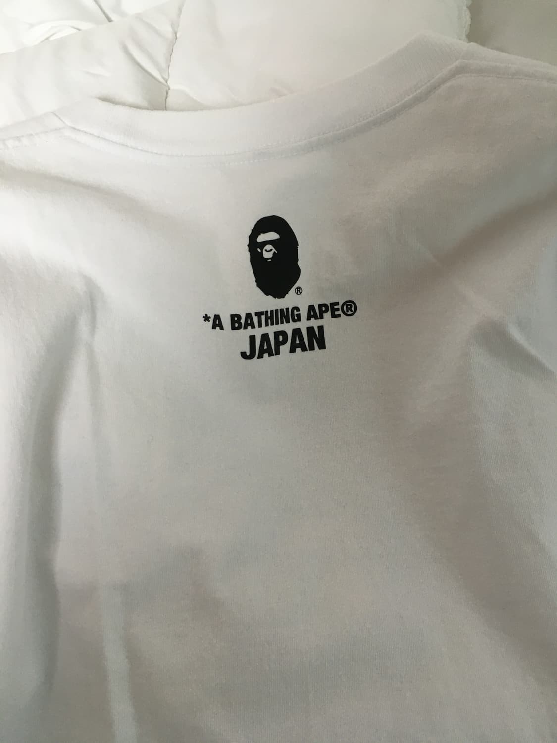 베이프 재팬 컬리지 시티 티셔츠 화이트 상품이미지3