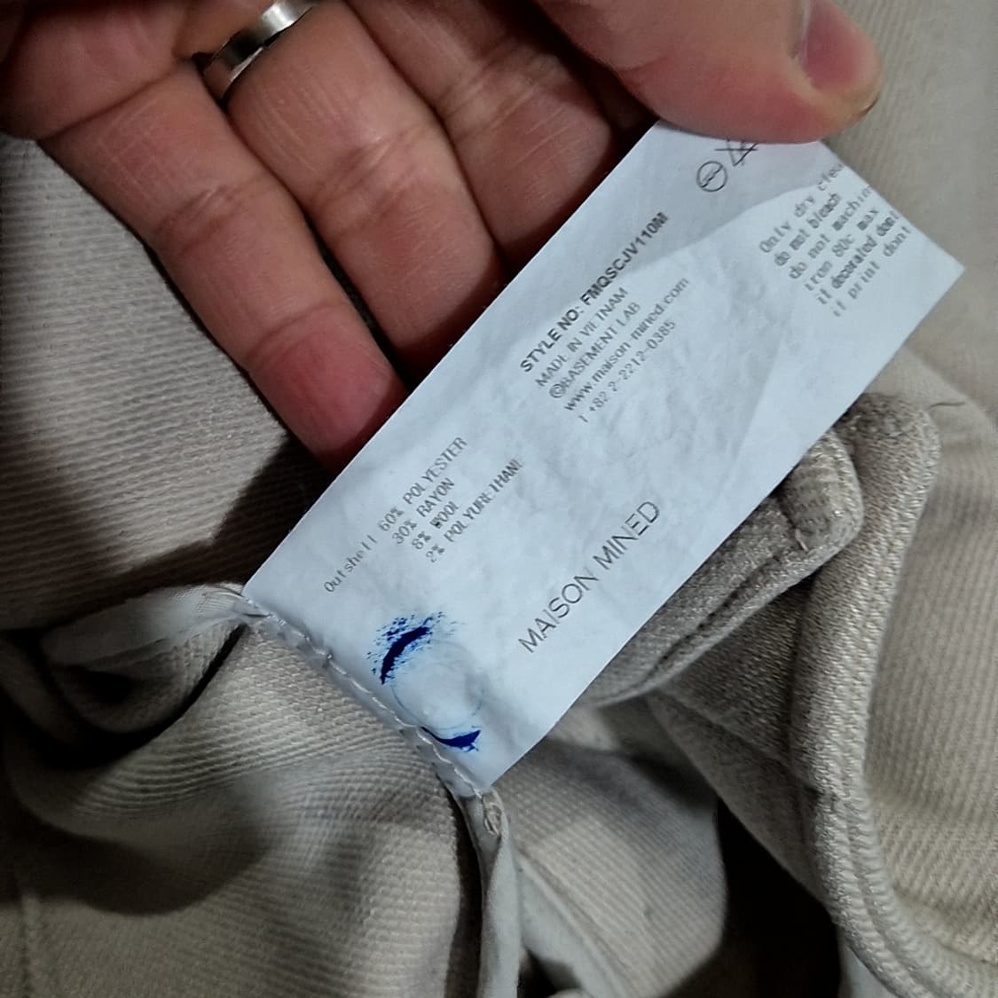 Maison Mined 메종 미네드 크롭 자켓 상품이미지6