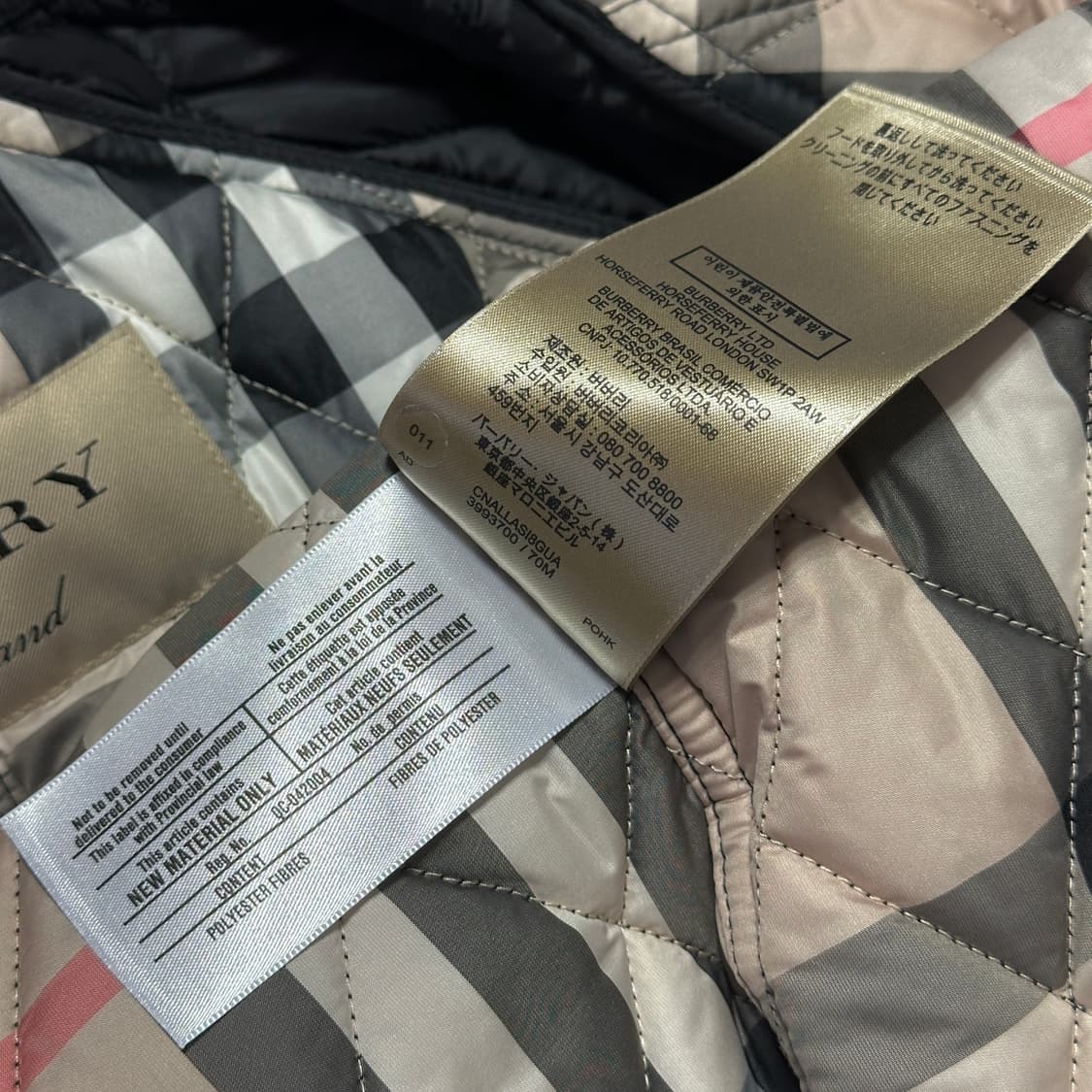 버버리 벨티드 퀄팅 패딩 자켓 상품이미지9