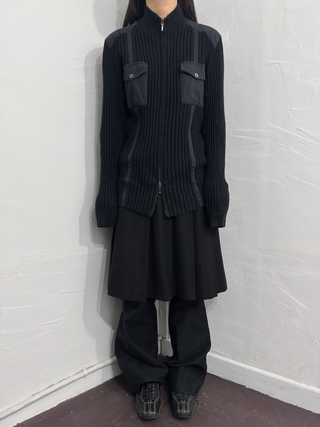 intermezzo pocket detail knit zipup 상품이미지3