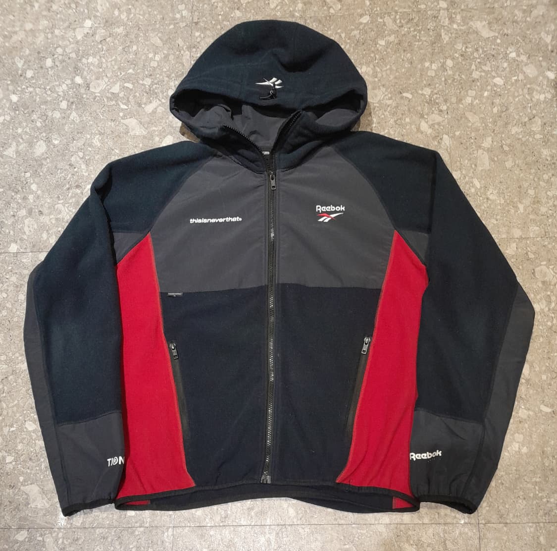 💥디스이즈네버댓 X 리복 후리스 트레이닝 후드 자켓 (M) 상품이미지1