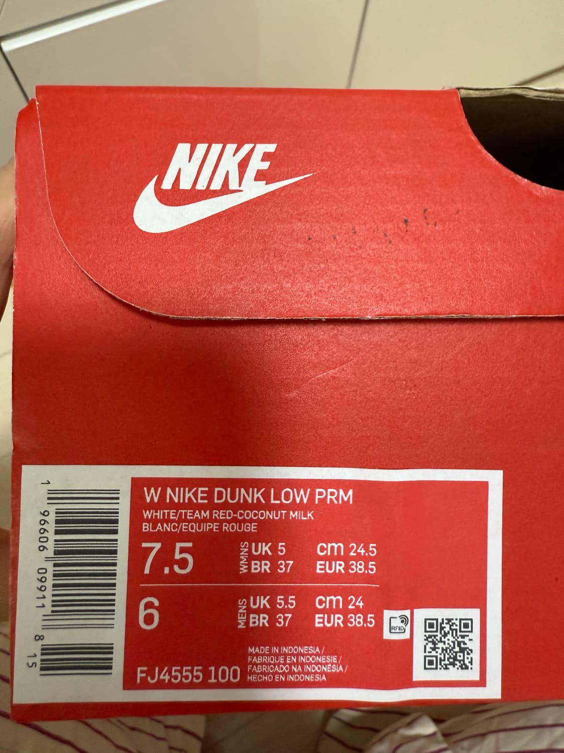 나이키 덩크로우 PRM 팀레드 W245 상품이미지8