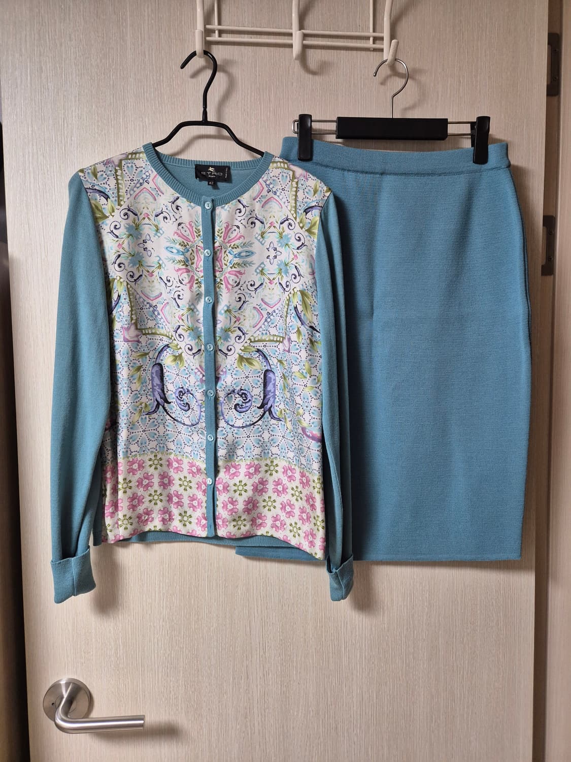 (정품) 에뜨로 실크 니트가디건 세트 셋업 투피스 66 상품이미지1