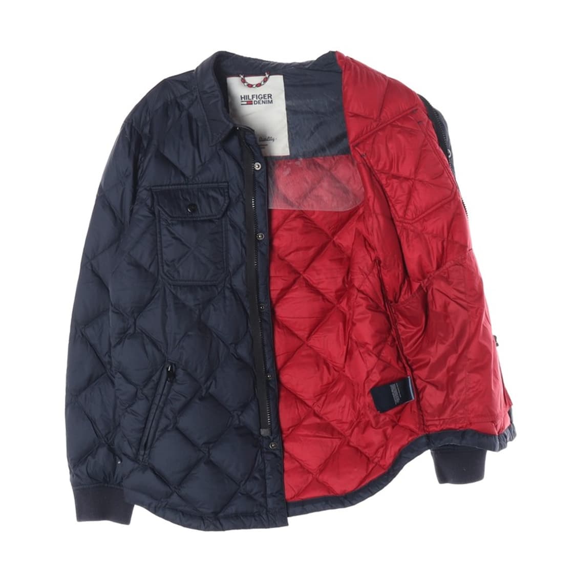 타미힐피거 데님 경량 퀼팅 패딩 자켓 S 상품이미지2