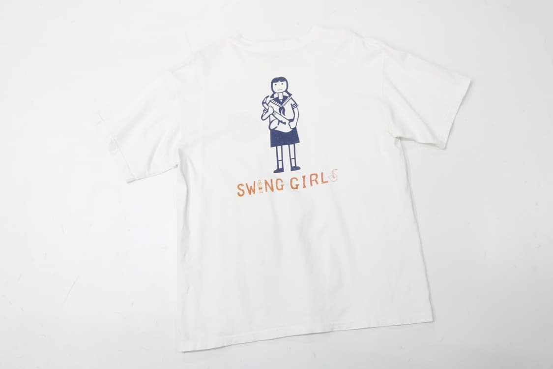 Anvil 엔빌 스윙걸즈 영화 굿즈 빈티지 화이트 반팔 티셔츠 (M) 상품이미지3