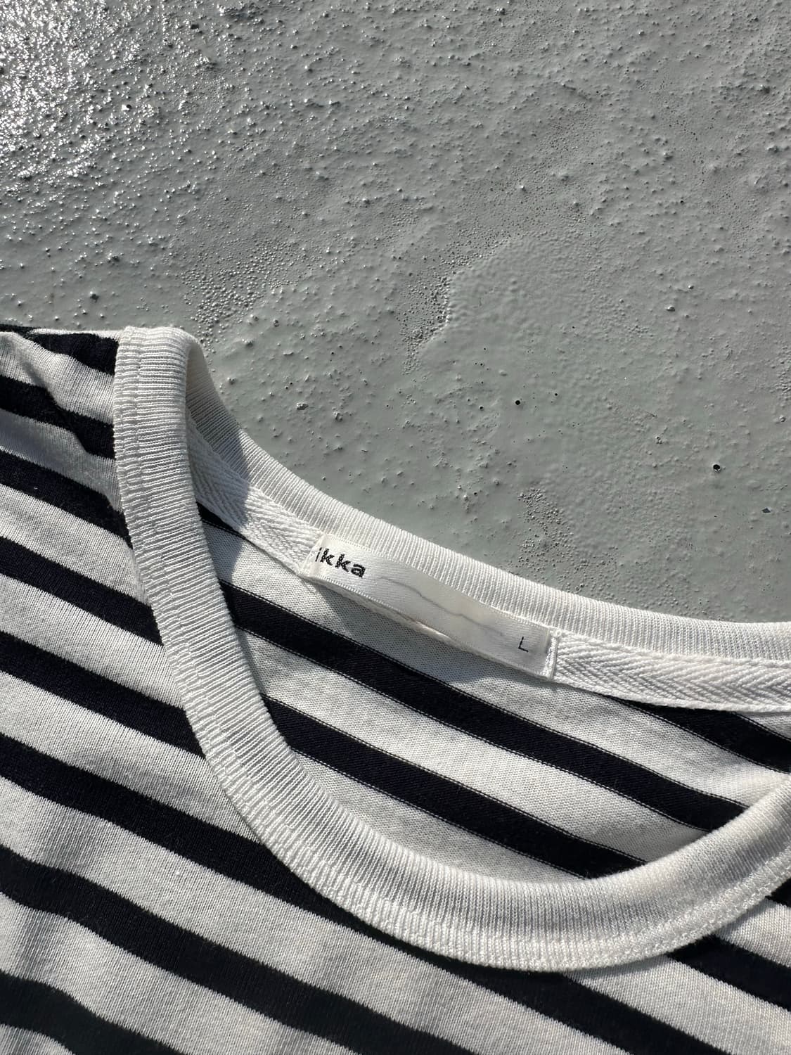 Ikka 스트라이프 줄무늬 티셔츠 롱슬리브 상품이미지2