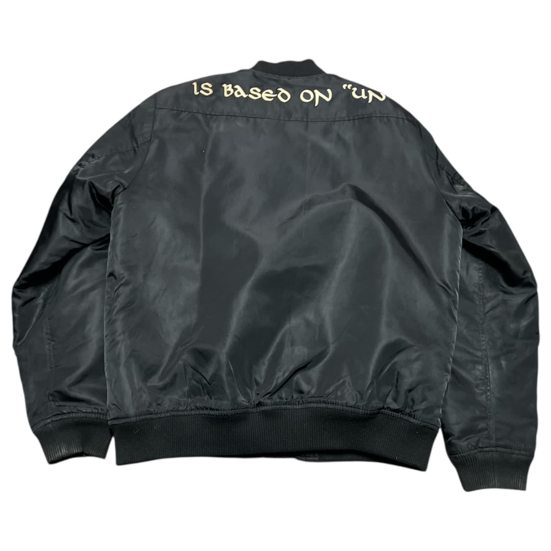 에비수 자수 레터링 항공 점퍼 블루종 상품이미지2