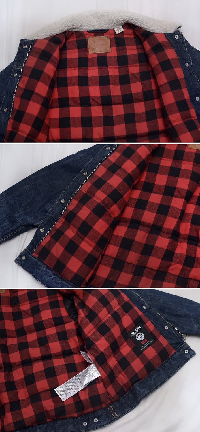 리바이스 구스다운 프리미엄 쉐르파 트러커 자켓 (XL / 95-100) 상품이미지7