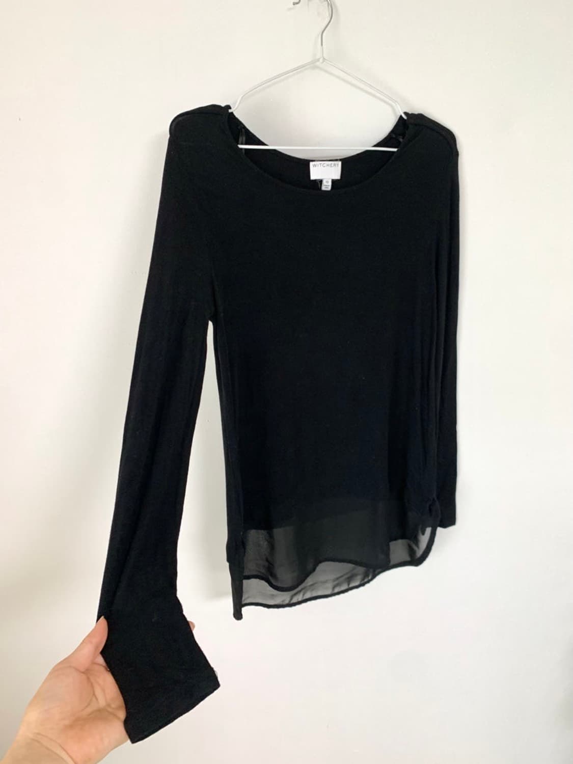 옷속무 텐셀 시스루 레이어드T 상품이미지2