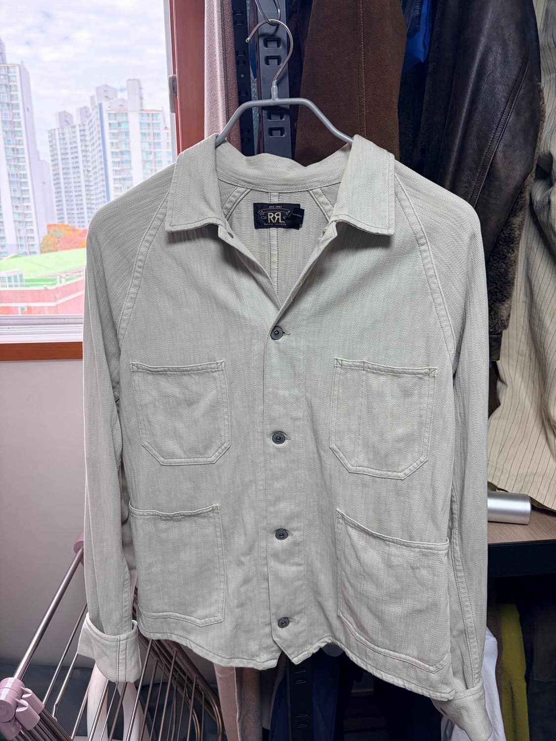 RRL 니트 헤링본 트윌 자켓 L사이즈 상품이미지1