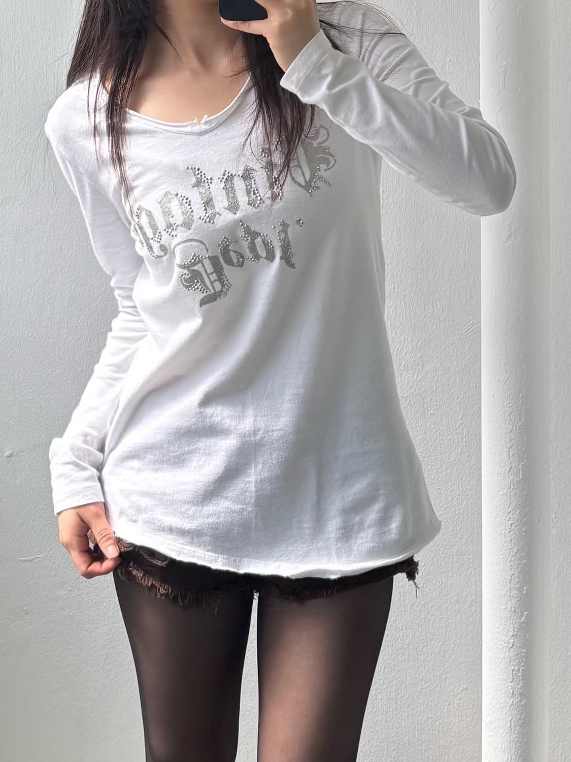 Vintage Miss Buckaroo White Long sleeve 상품이미지3