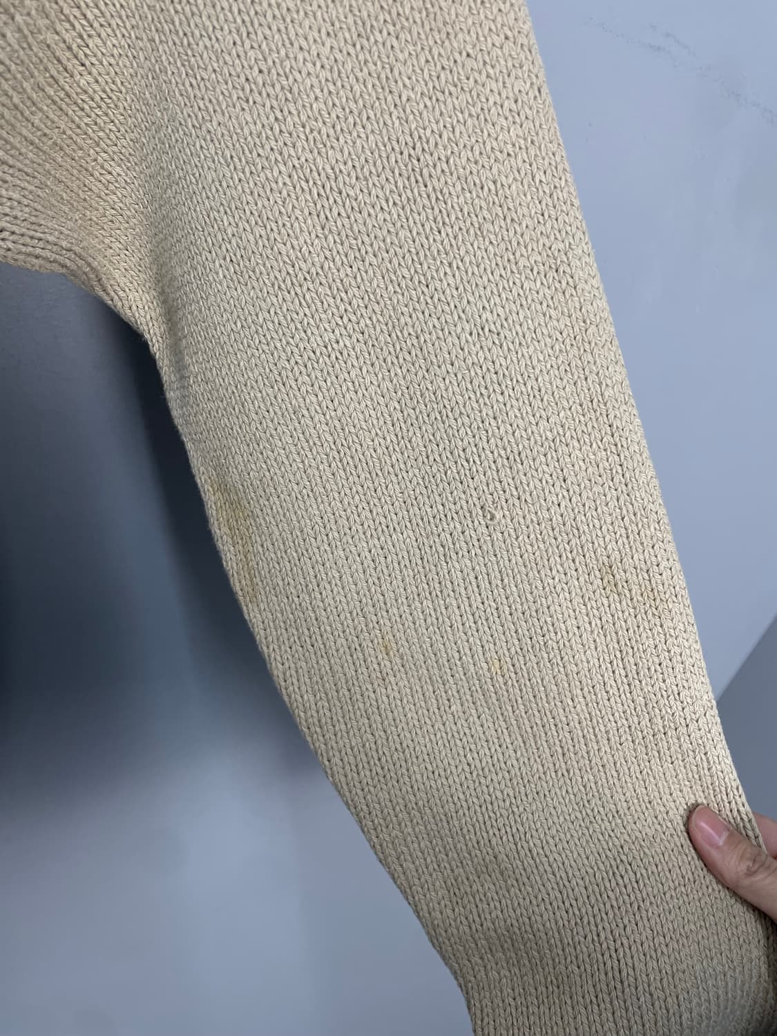 폴로 랄프로렌 베이지 브이넥 니트 H1529 상품이미지7