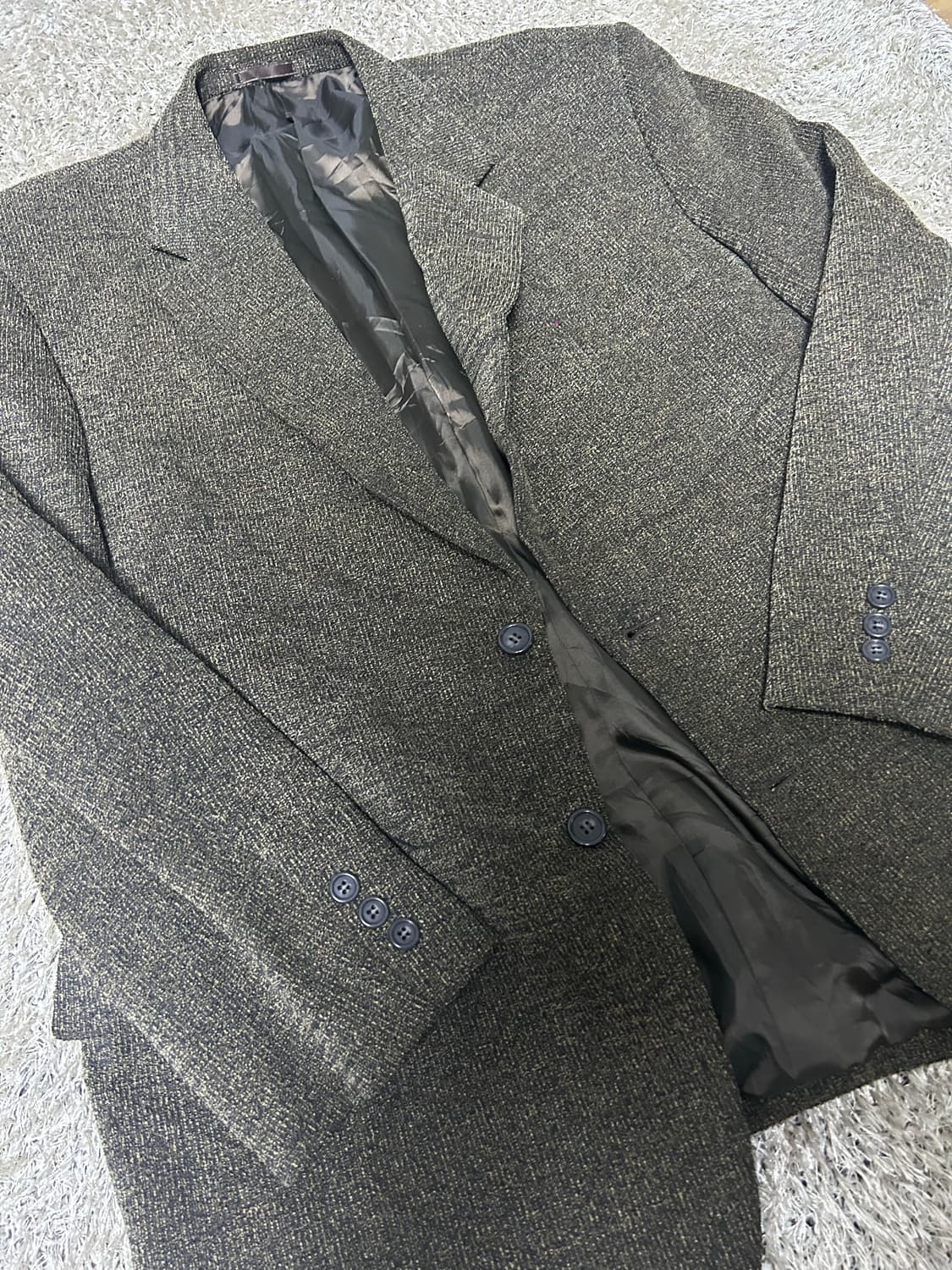일본판 이태리원단 트위드 블레이저 사이즈 105~110 상품이미지2