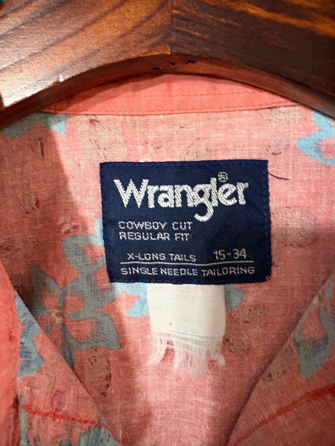 90‘s Wrangler Aztec pattern Shirt. 상품이미지6