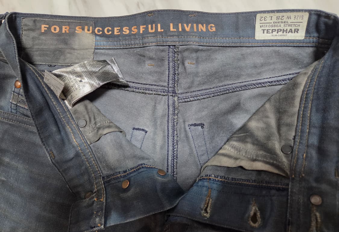디젤 테파 오일워싱 데님팬츠  상품이미지6