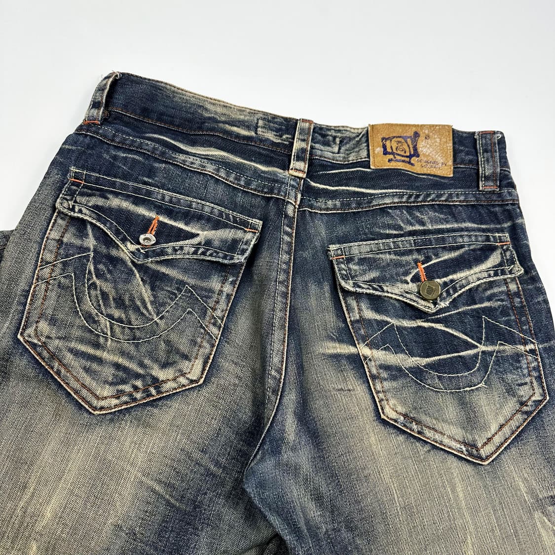 VTG 빈티지 워싱 부츠컷 데님 팬츠 (32인치) 상품이미지5