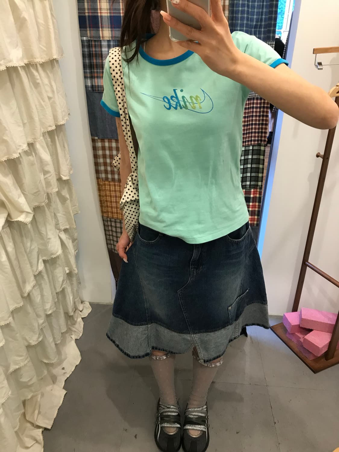 나이키 민트 링거 반팔 티셔츠 상품이미지2