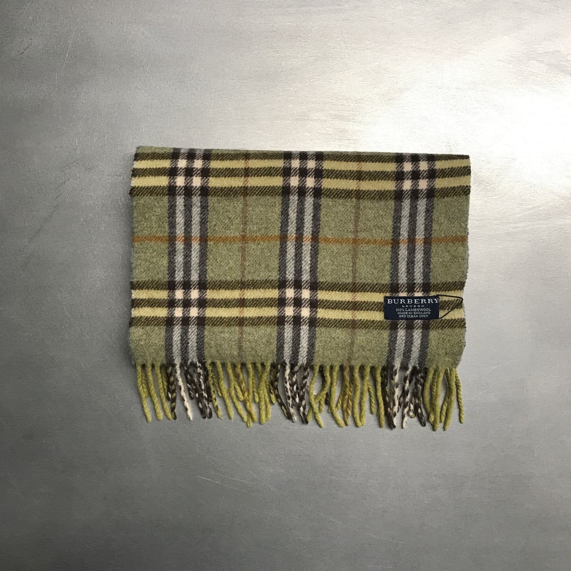 버버리 정품 램스울 머플러 그린 상품이미지2