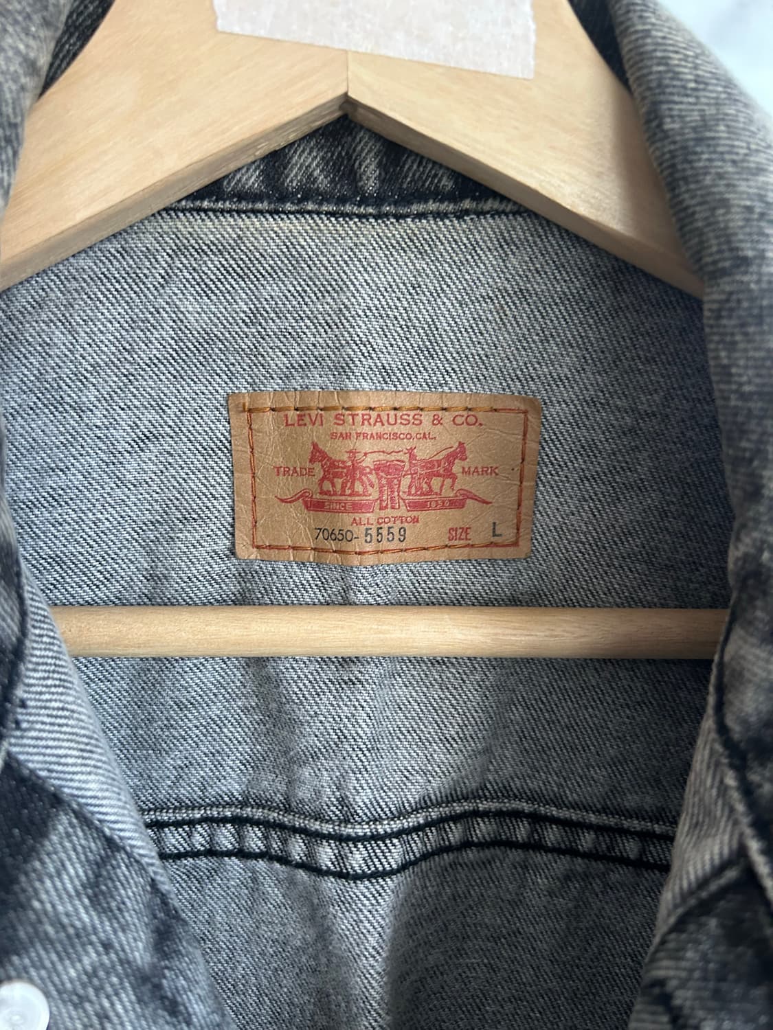 80‘s 리바이스 스톤워싱 트러커 상품이미지4