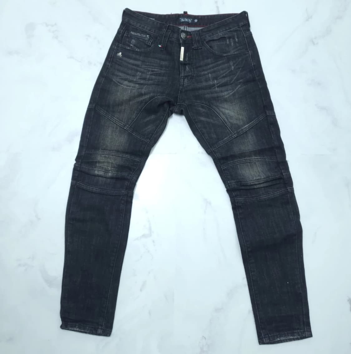 필립플레인 남성 블랙 슈퍼 스트레이트 청바지 30 상품이미지6