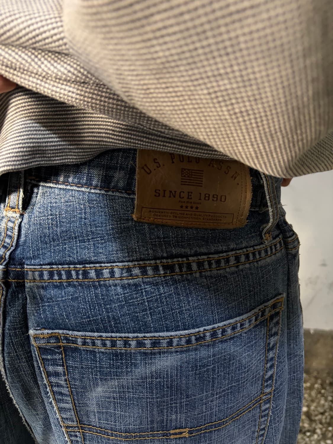 90s POLO 올드스쿨 데님 와이드팬츠 상품이미지6