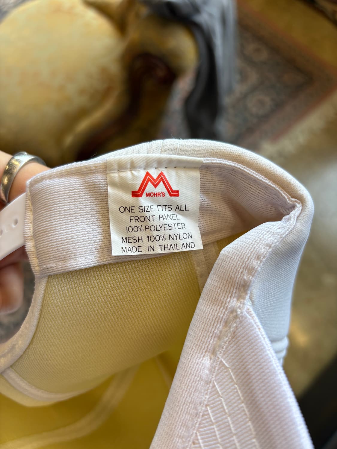 80s 미국 굴착 회사 풀 패브릭 트러커캡 데드스탁 상품이미지5