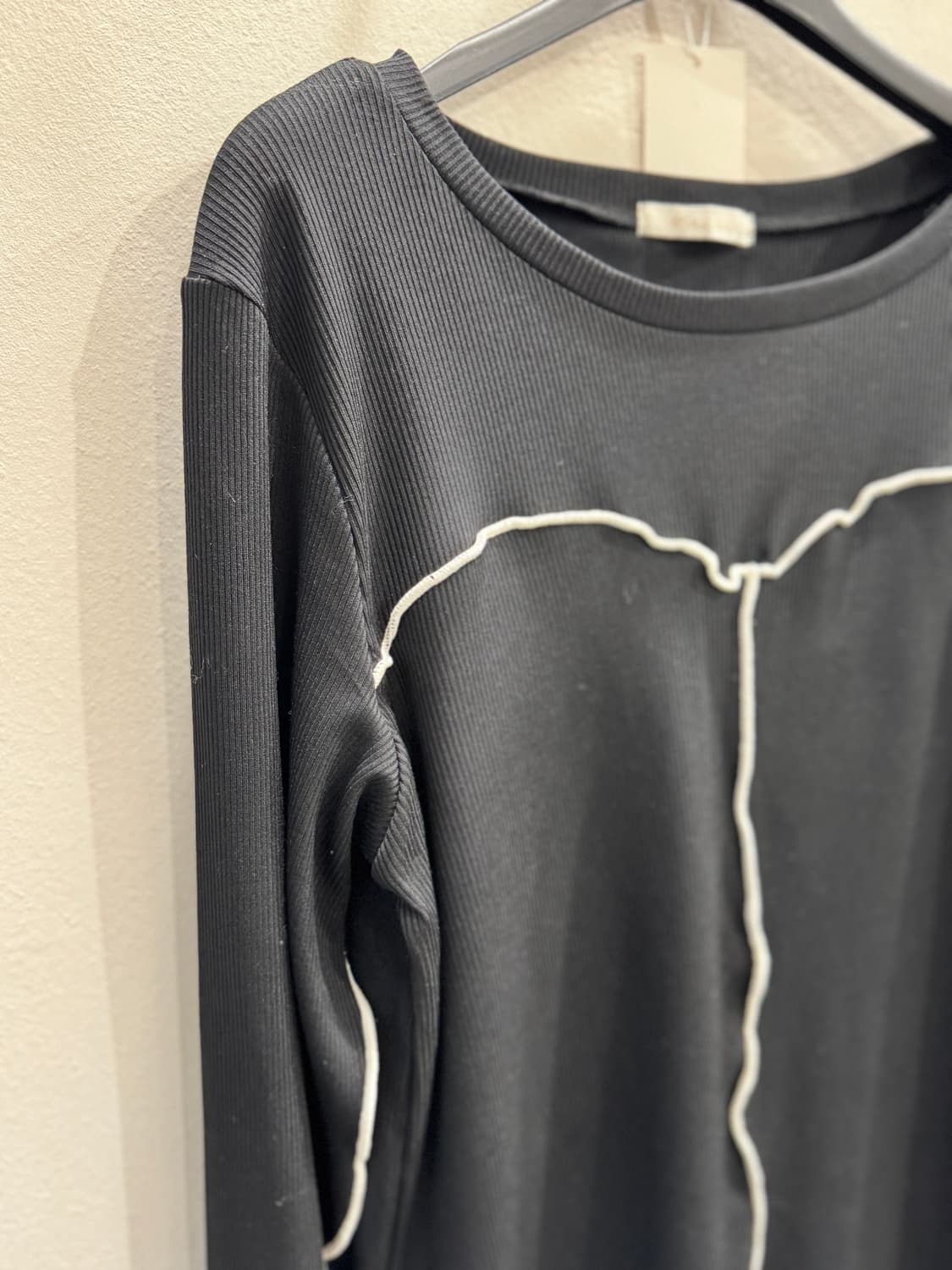 japan vintage 라이닝 골지 티셔츠 상품이미지2