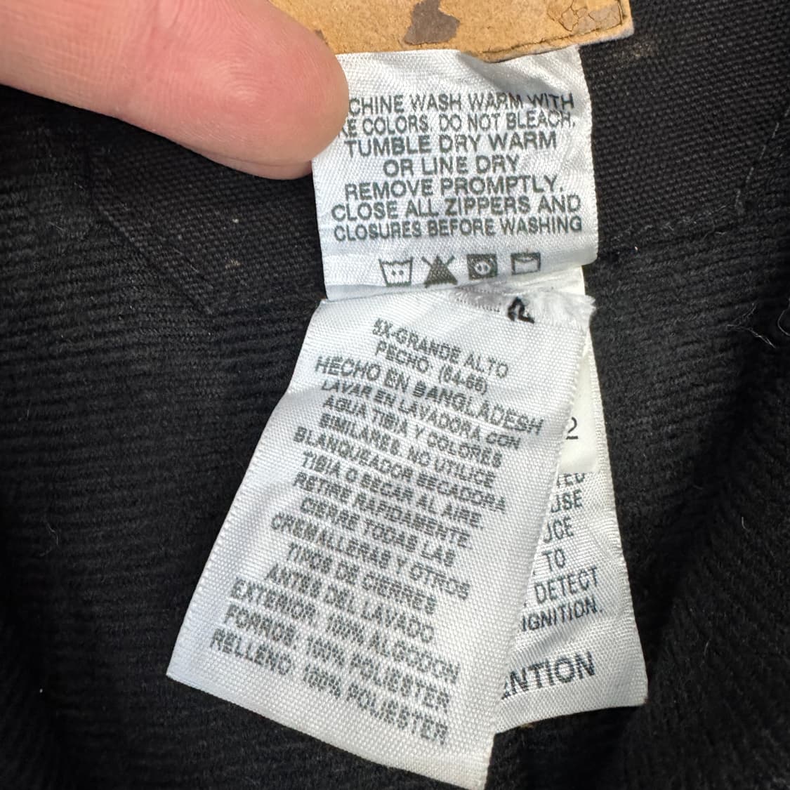 USA 빈티지 덕액티브 덕캔버스 후드 워크자켓 블랙 상품이미지7