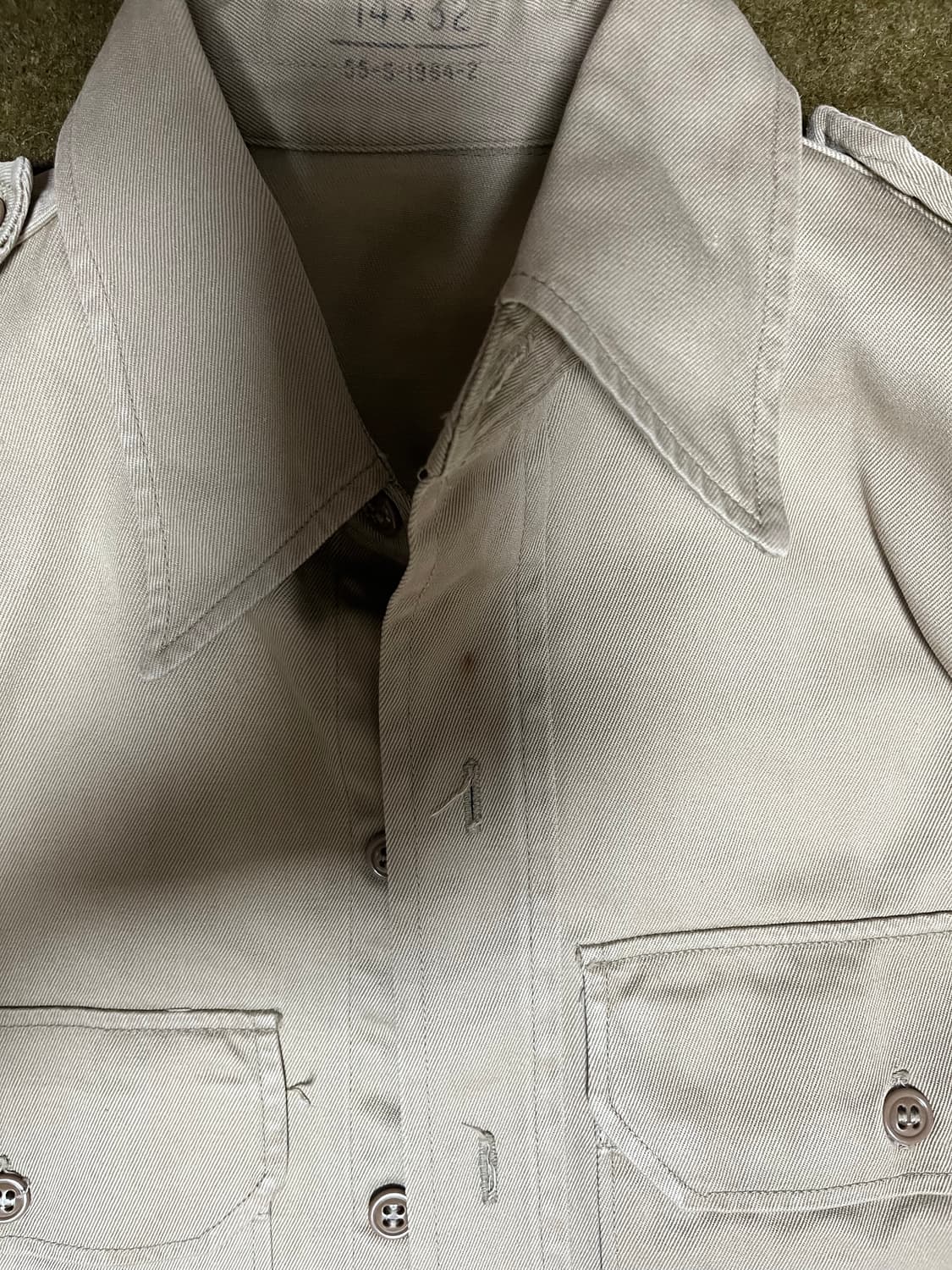 미군 카키(치노)셔츠 50s 상품이미지3