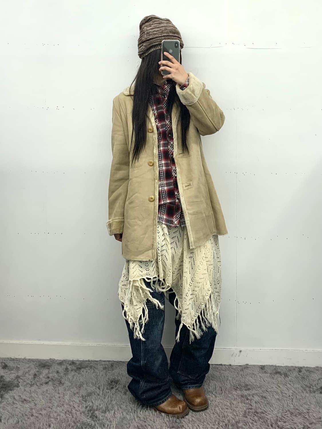 재패니즈 스웨이드 코트 상품이미지1